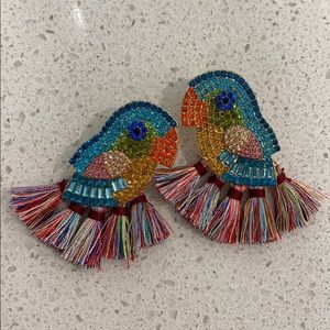 Parrot Earrings - Costume Jewelry
